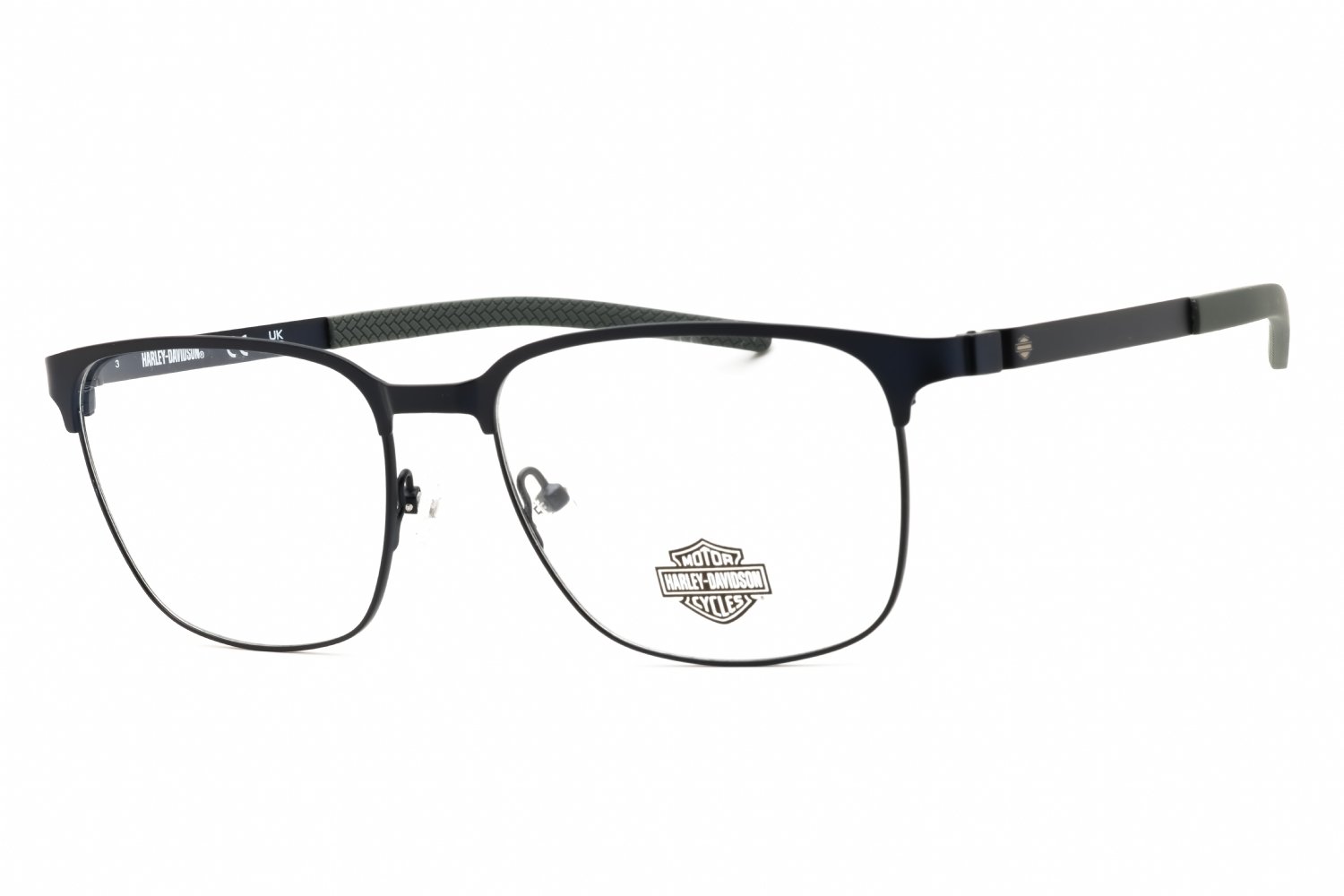 Harley Davidson HD50018 matte blue/clear demo lens 091 55-17-145 MM