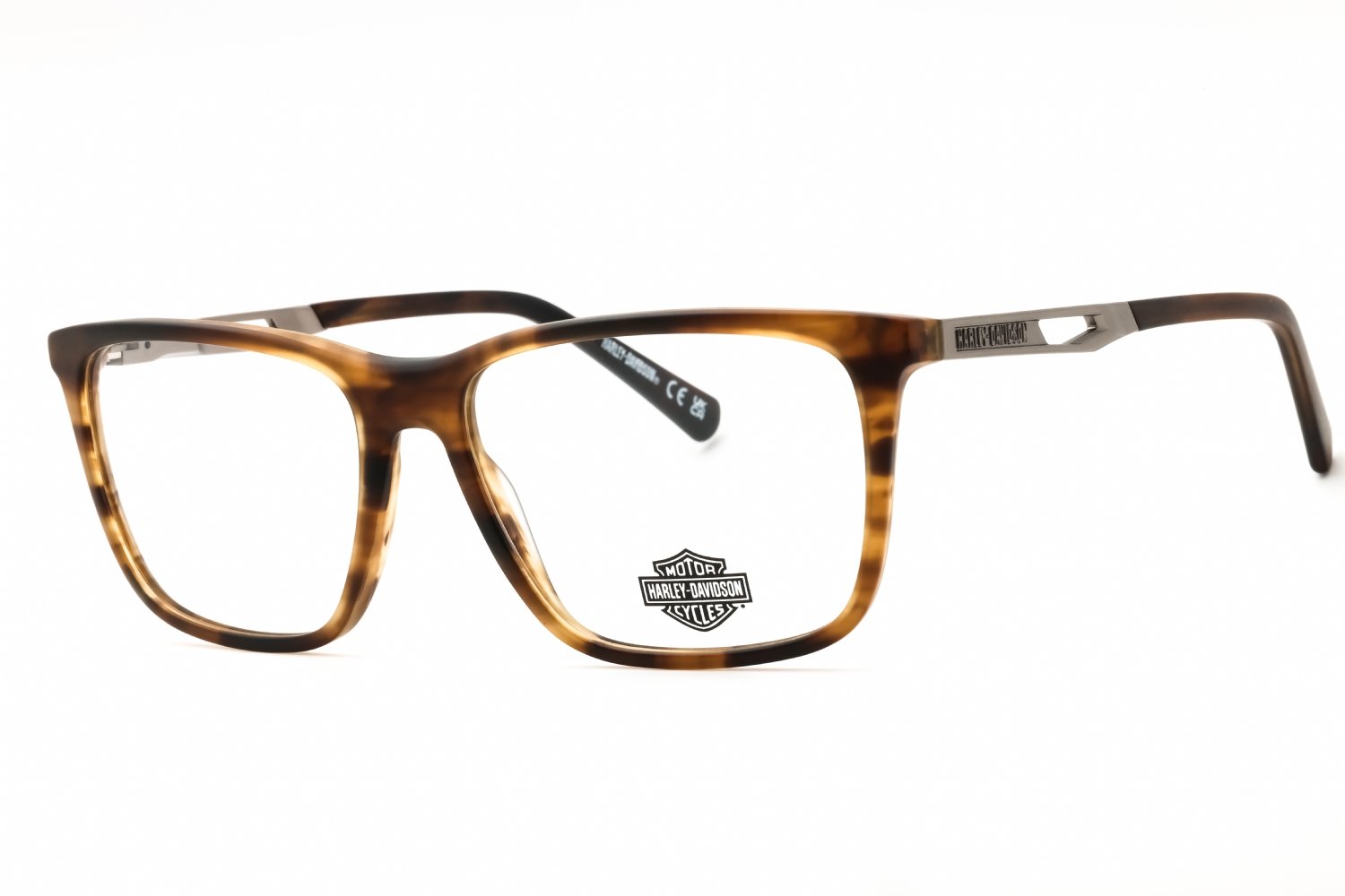 Harley Davidson HD50025 matte dark brown/clear demo lens 046 56-16-145 MM