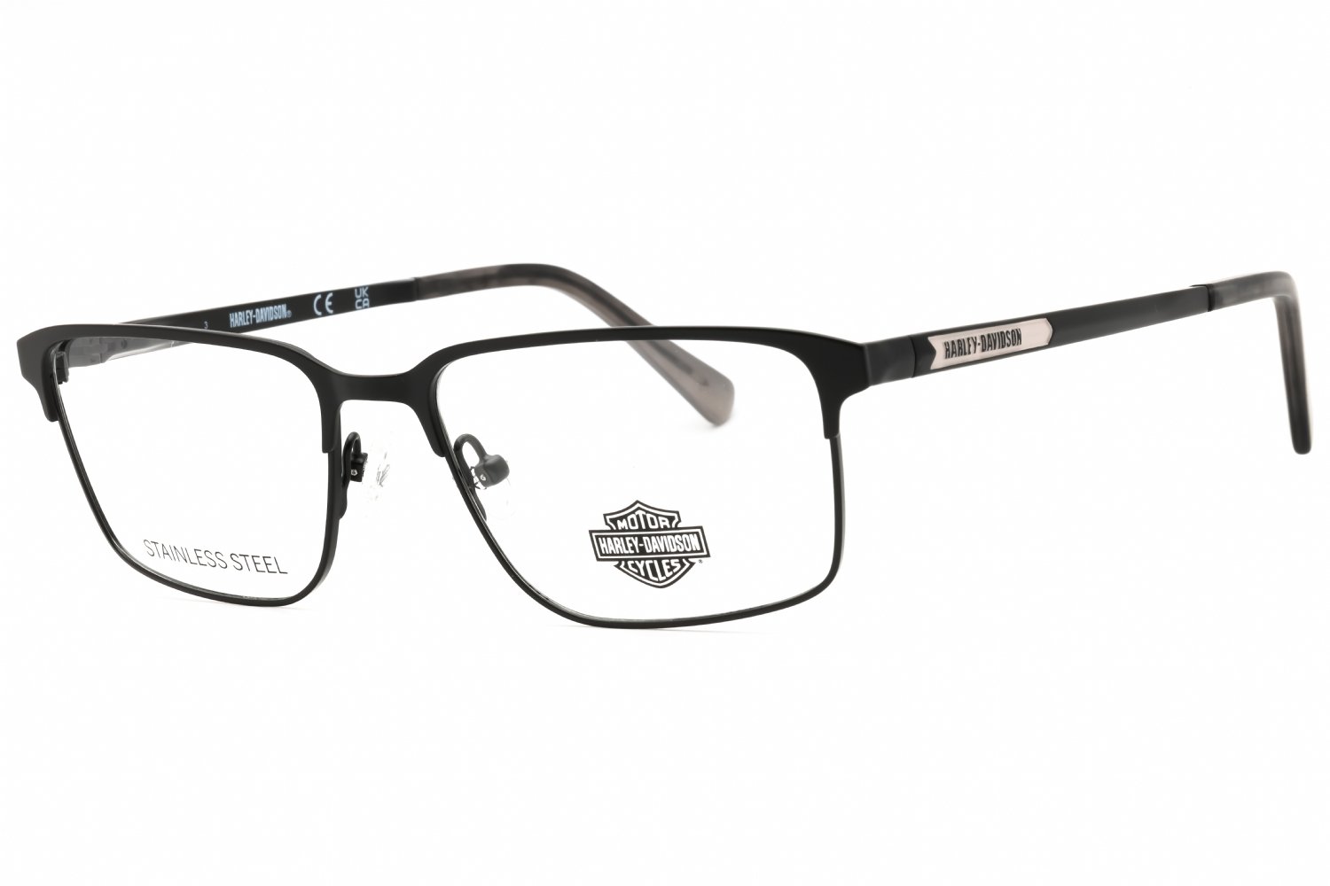 Harley Davidson HD50031 matte black/clear demo lens 002 52-16-145 MM