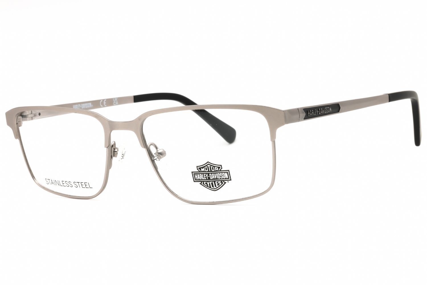 Harley Davidson HD50031 matte light nickeltin/clear demo lens 011 52-16-145 MM