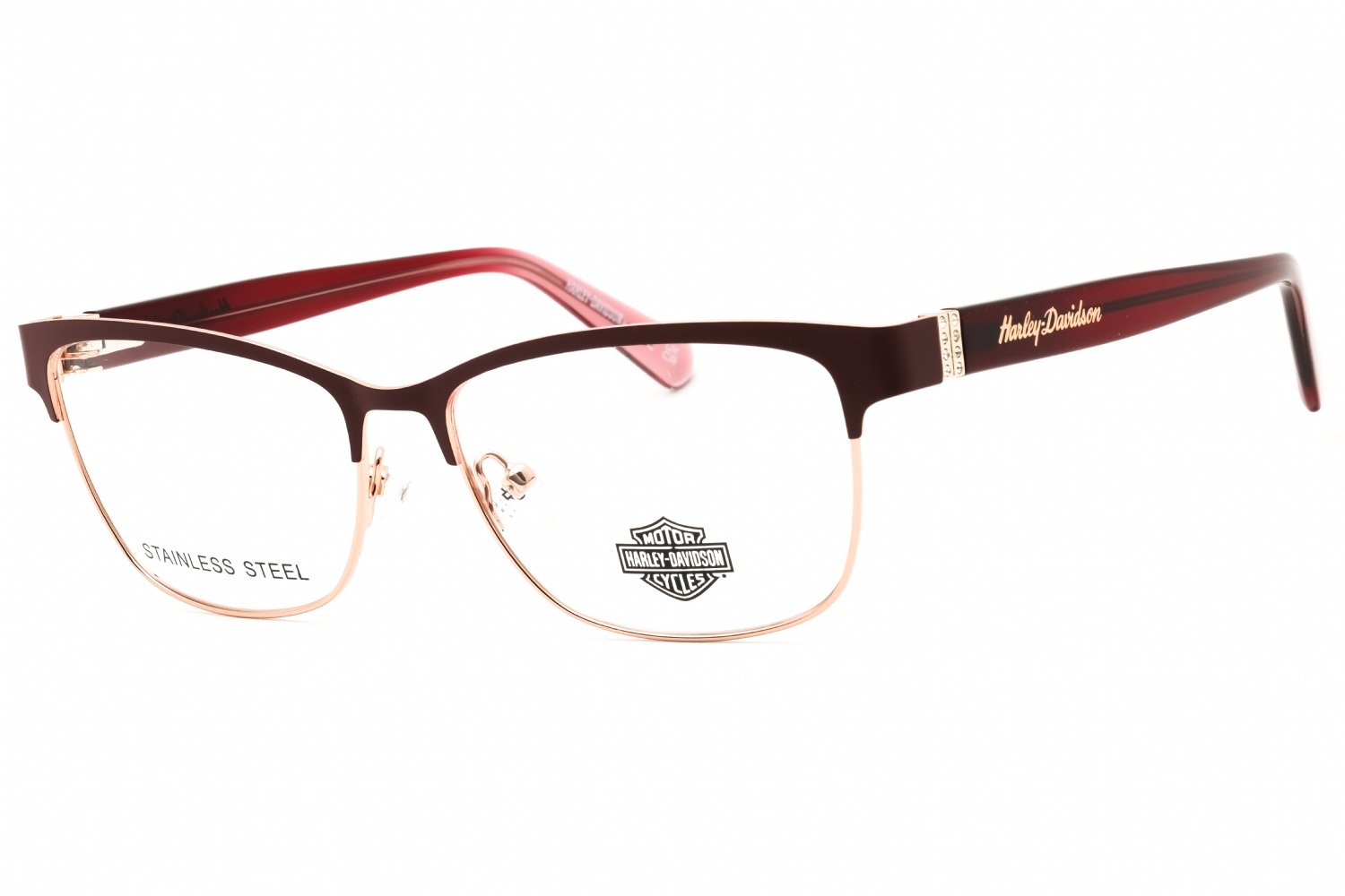 Harley Davidson HD50057 matte bordeaux/Clear demo lens 070 54-15-140 MM