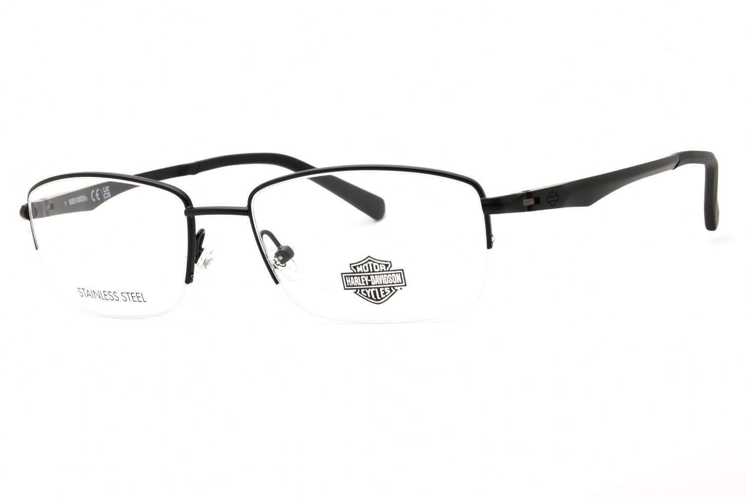 Harley Davidson HD50063 matte black/clear demo lens 002 55-18-145 MM