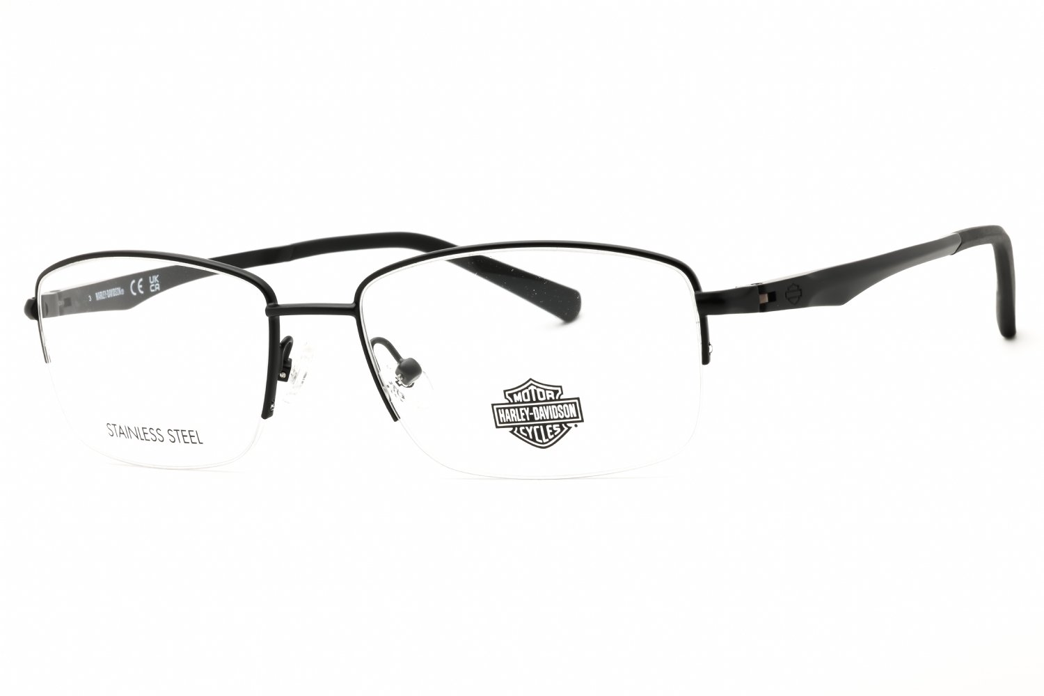 Harley Davidson HD50063 matte black/clear demo lens 002 57-18-145 MM