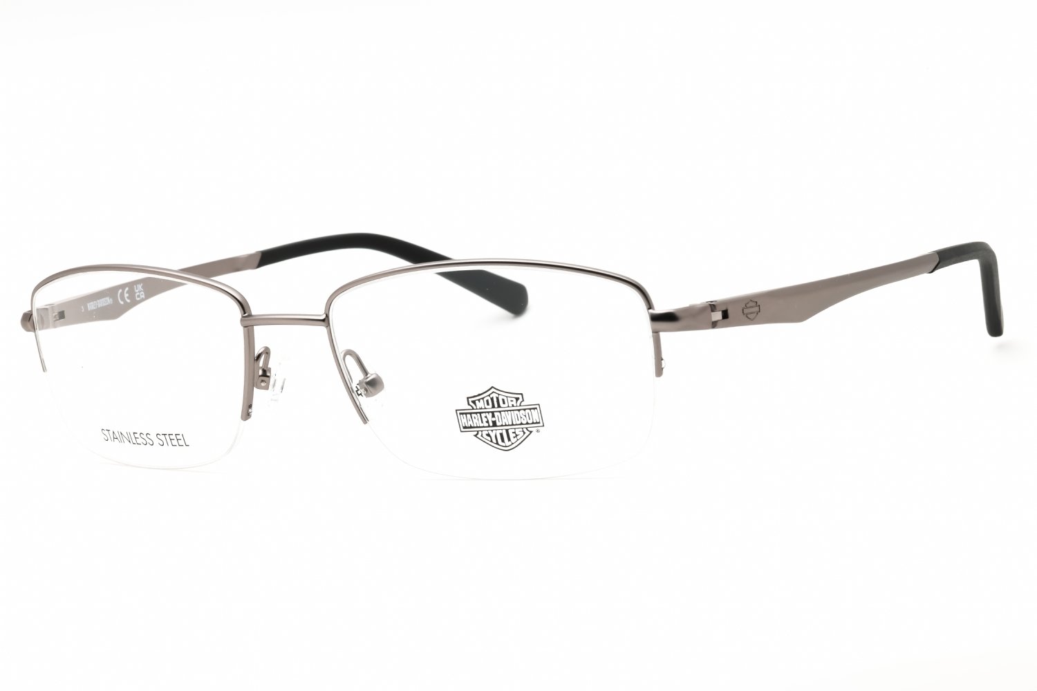 Harley Davidson HD50063 matte light nickeltin/clear demo lens 011 57-18-145 MM