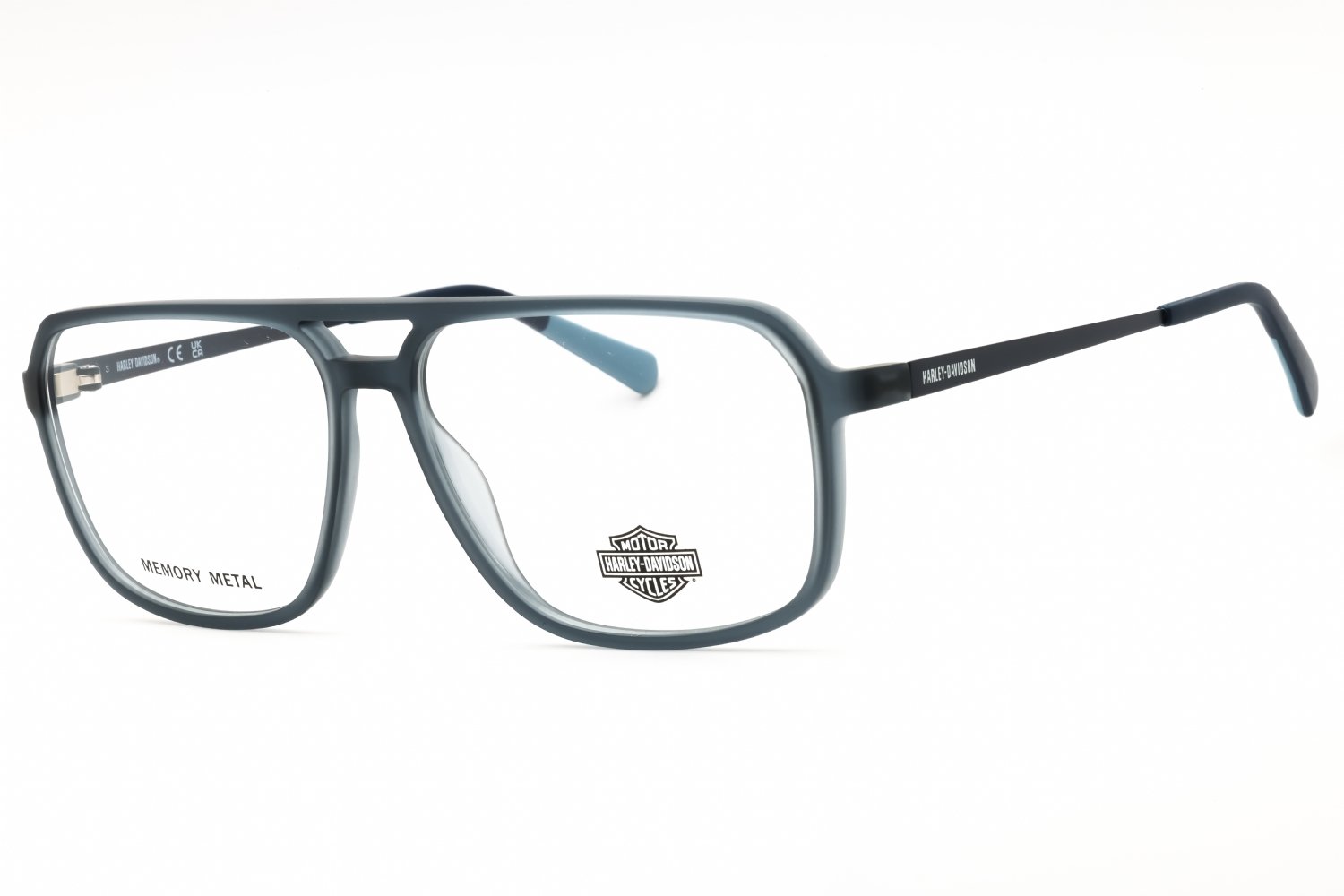 Harley Davidson HD50069 matte light blue/clear demo lens 085 60-14-145 MM