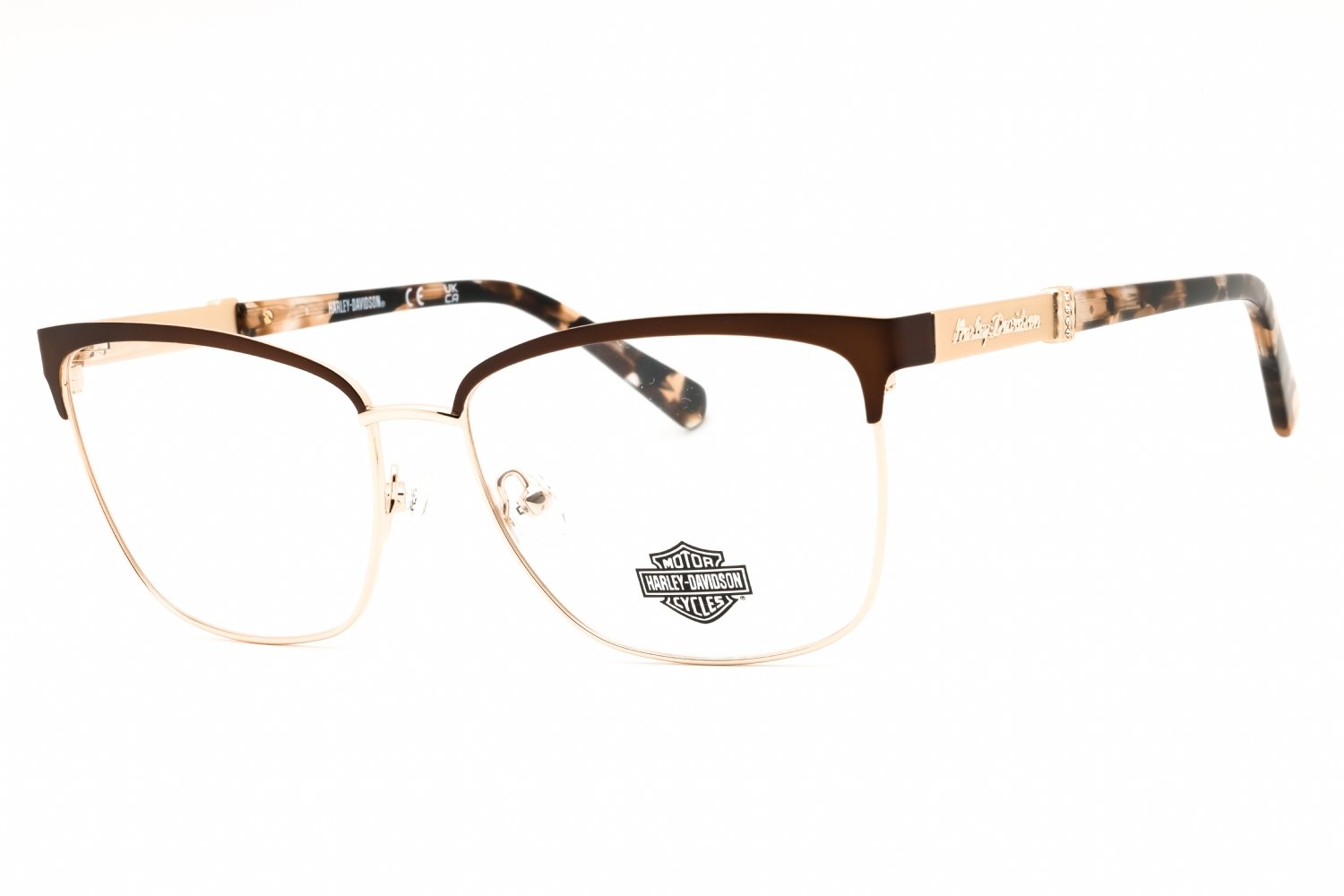 Harley Davidson HD50076 matte dark brown/clear demo lens 049 56X15X140