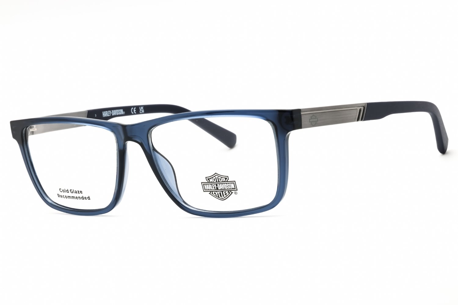 Harley Davidson HD50093 shiny light blue/clear demo lens 084 57X15X145