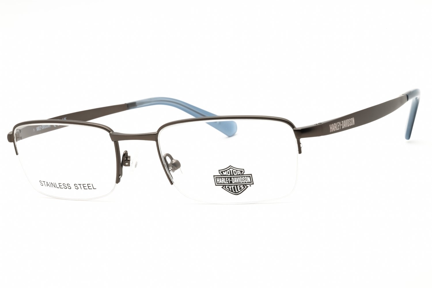 Harley Davidson HD50098 matte gunmetal/clear demo lens 009 54-20-145 MM