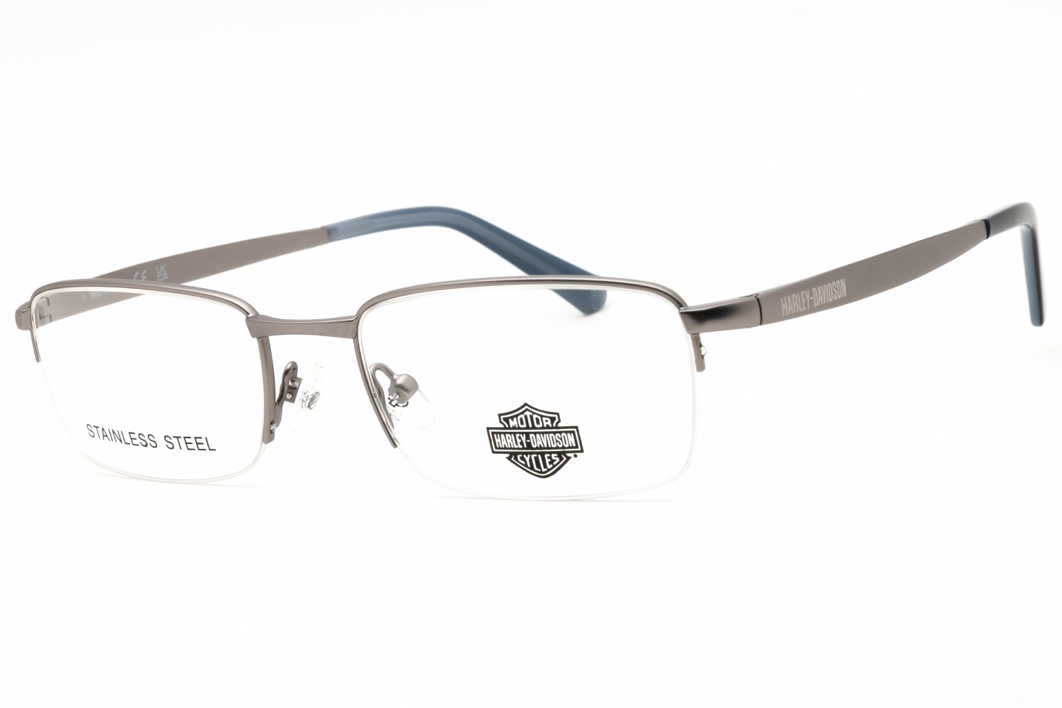 Harley Davidson HD50098 matte light nickeltin/clear demo lens 011 54-20-145 MM