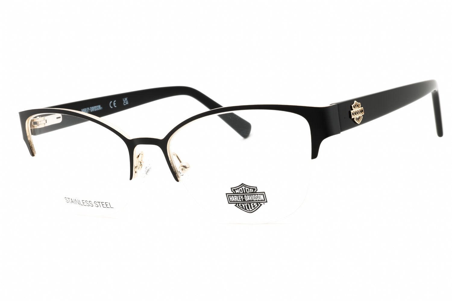 Harley Davidson HD50109 matte black/clear demo lens 002 55-17-140 MM