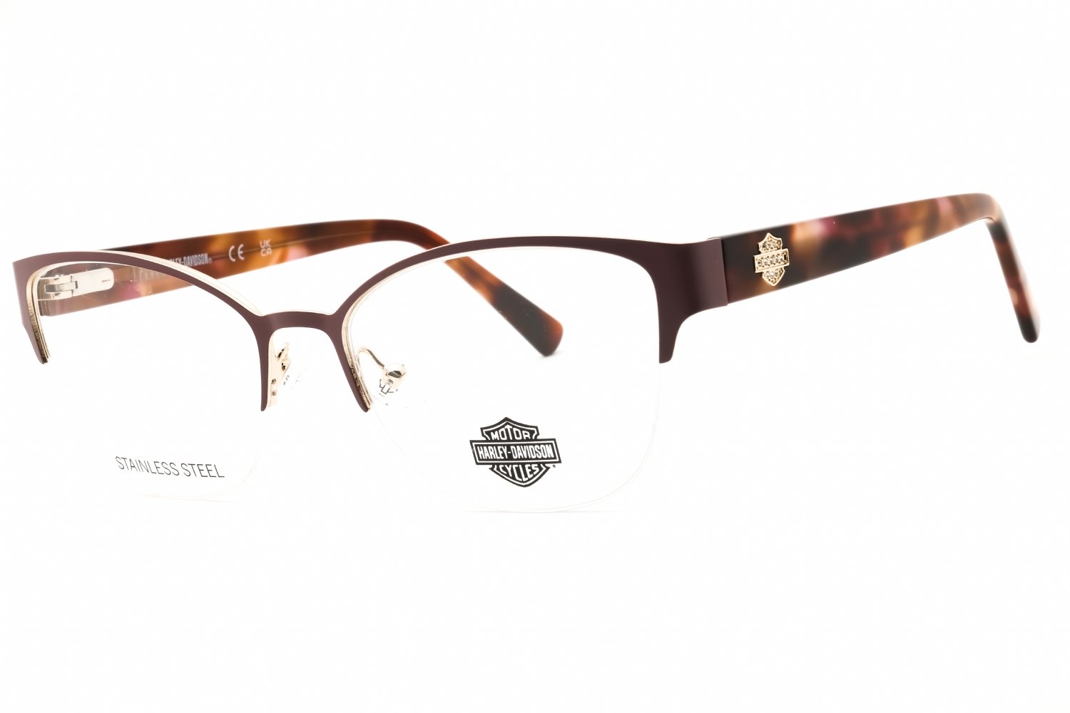 Harley Davidson HD50109 matte bordeaux/clear demo lens 070 55-17-140 MM