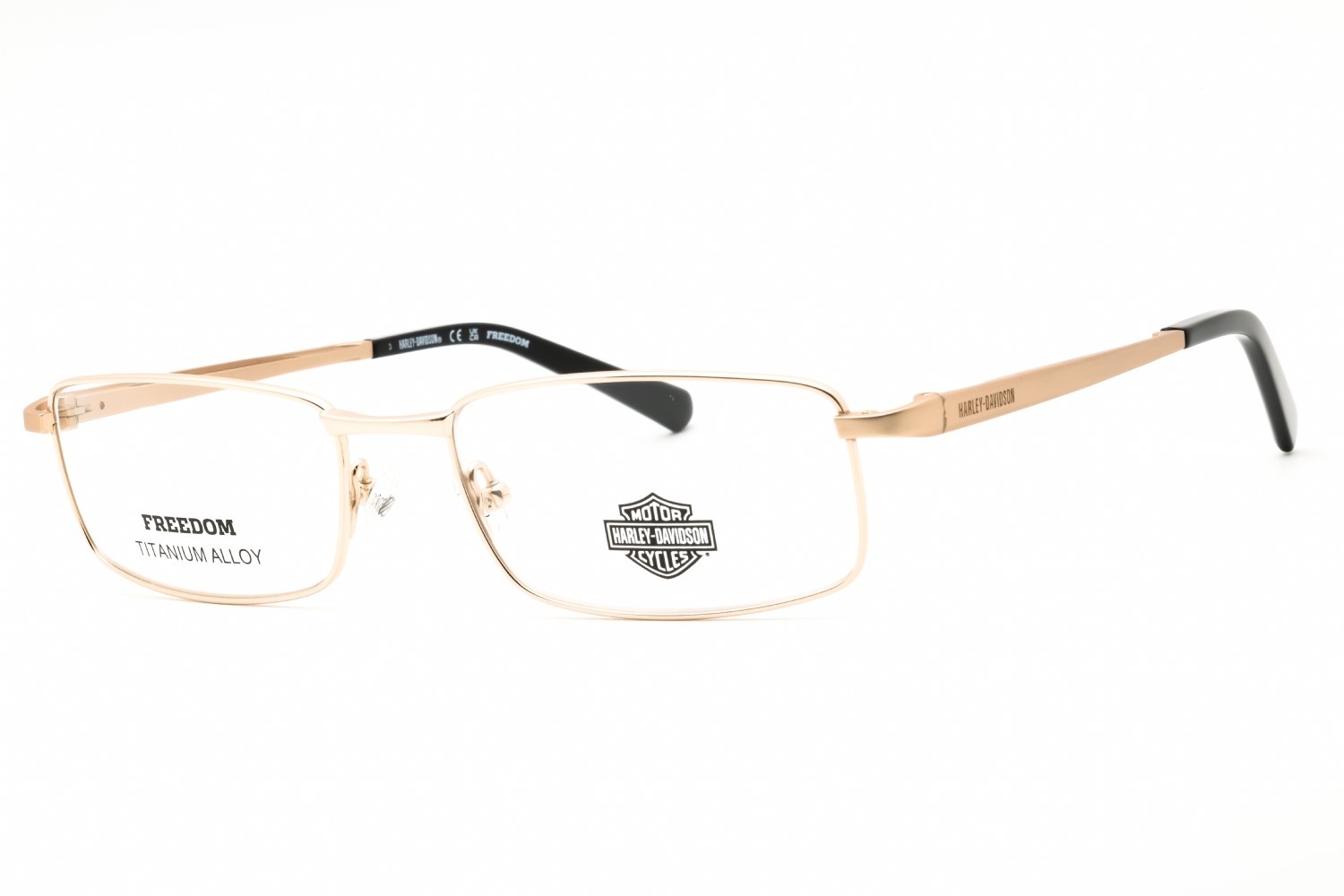 Harley Davidson HD9027 pale gold/Clear demo lens 032 55-18-145 MM