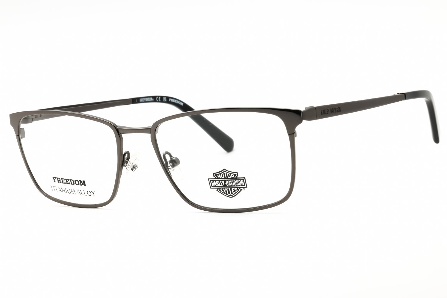 Harley Davidson HD9028 matte gunmetal/clear demo lens 009 54-17-145 MM