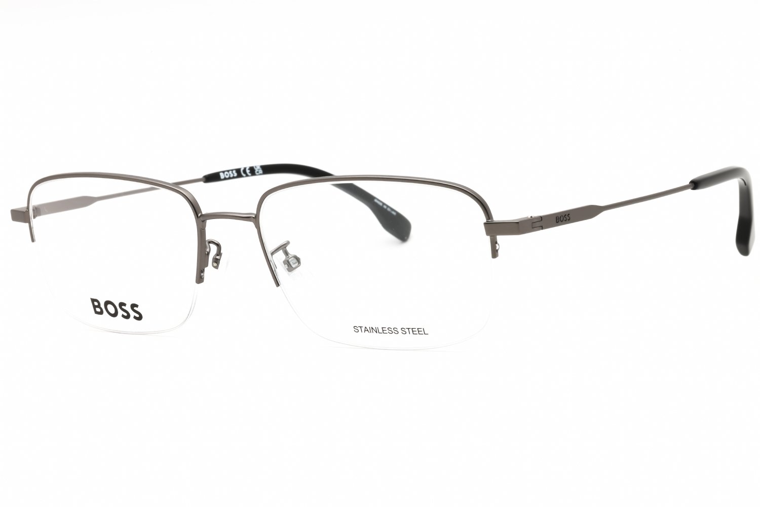 Hugo Boss BOSS 1289/F MT RUTHENIUM/Clear demo lens 0R81 00 56-18-145 MM