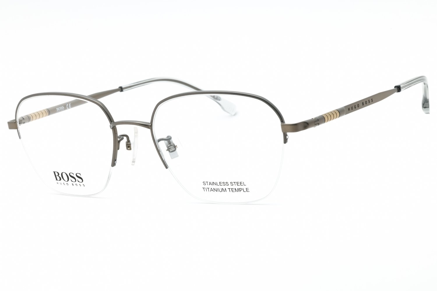 Hugo Boss BOSS 1346/F Matte Ruthenium/Clear demo lens 0R81 00 54-19-145 MM