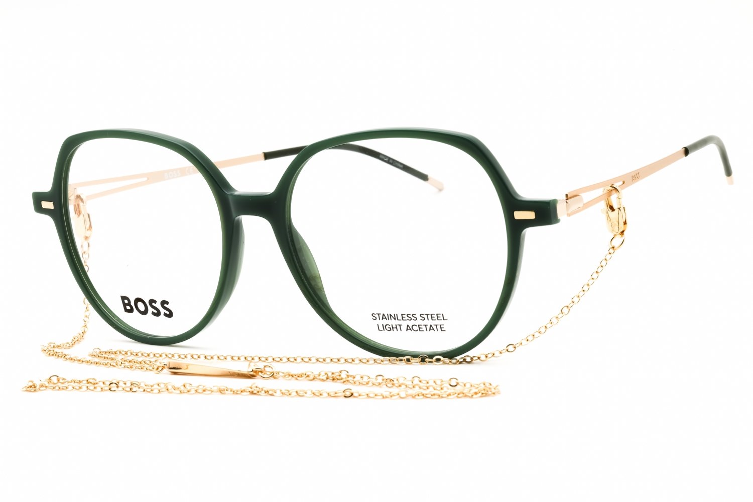 Hugo Boss BOSS 1391 GREEN/Clear demo lens 01ED 00 53-16-140 MM