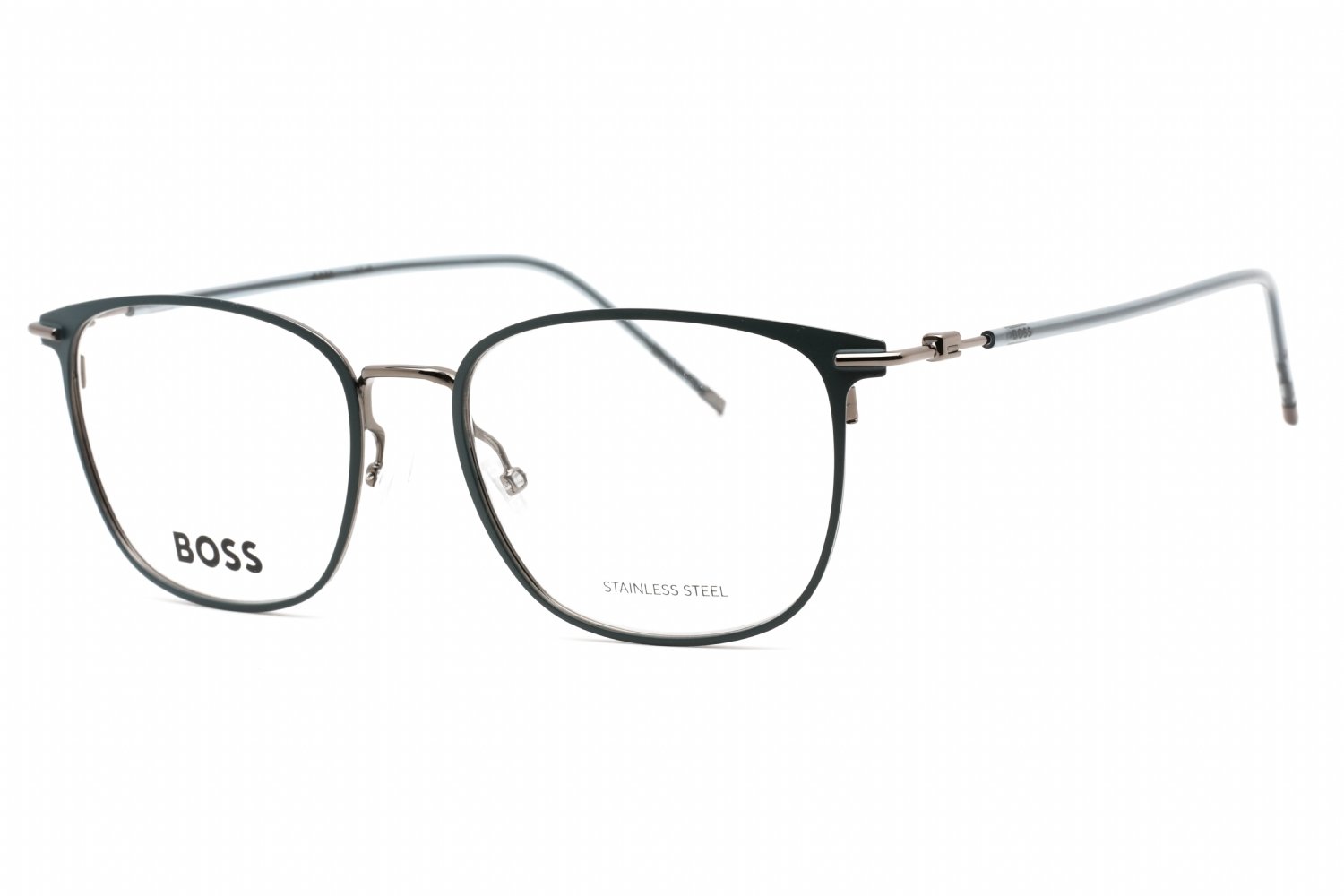 Hugo Boss BOSS 1431 Matte Blue Dark Ruthenium/Clear demo lens 0H2T 00 54-18-145 MM