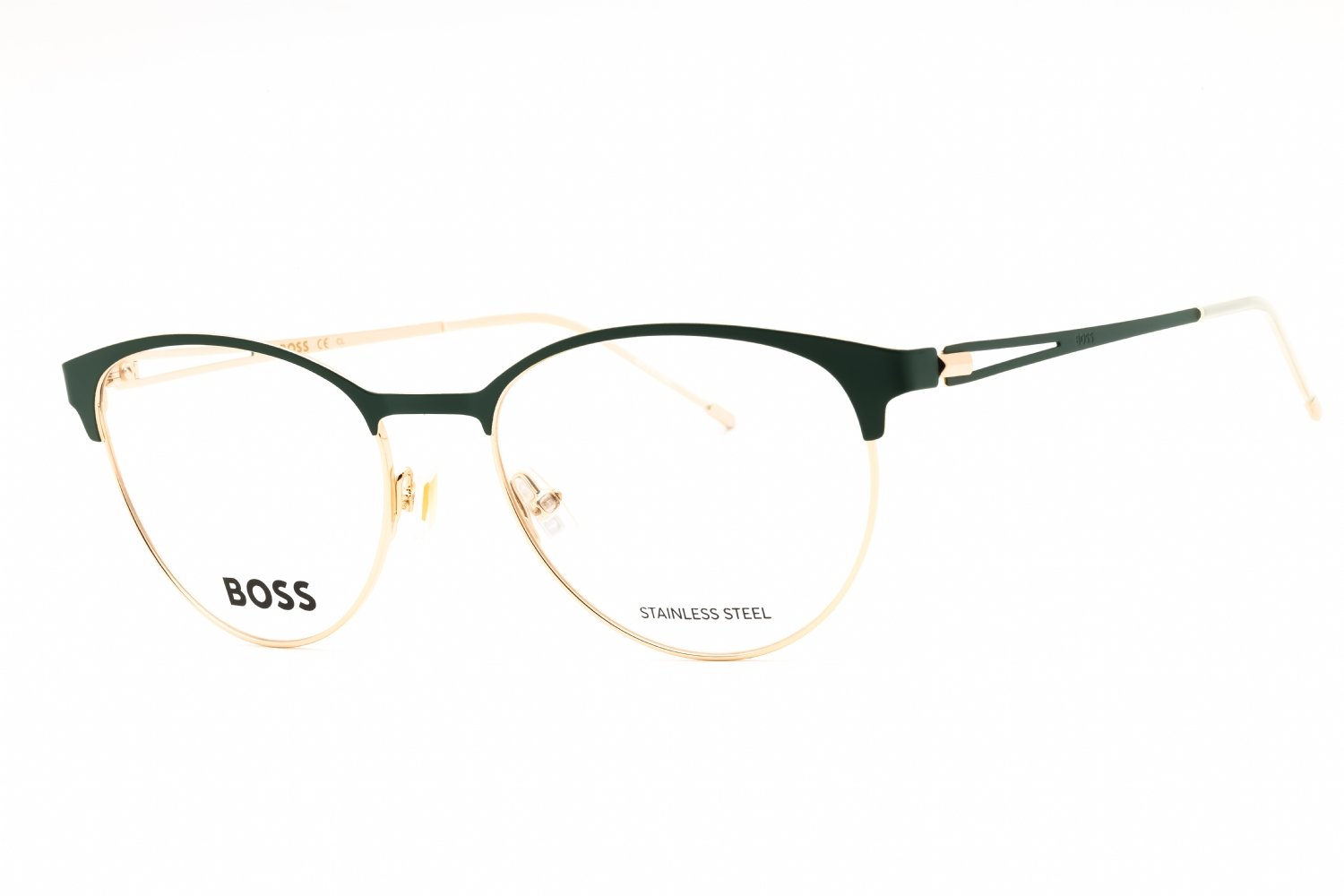 Hugo Boss BOSS 1460 GOLD GREEN/Clear demo lens 0PEF 00 52-18-140 MM