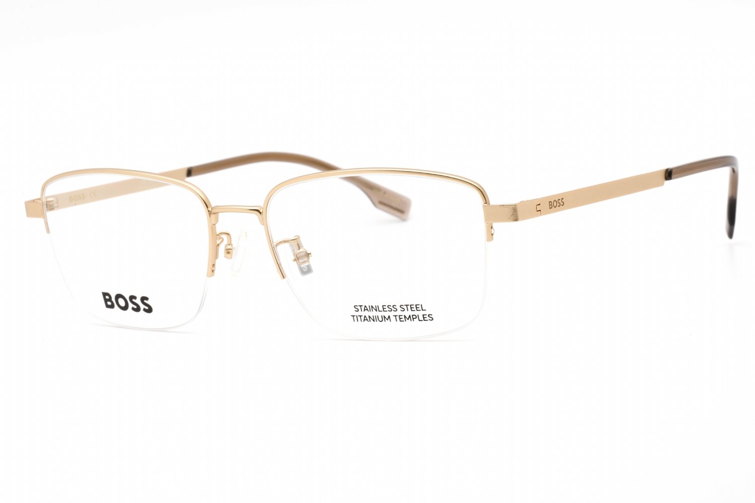 Hugo Boss BOSS 1474/F Matte Gold / Clear Lens 0AOZ 00 55-17-145 MM