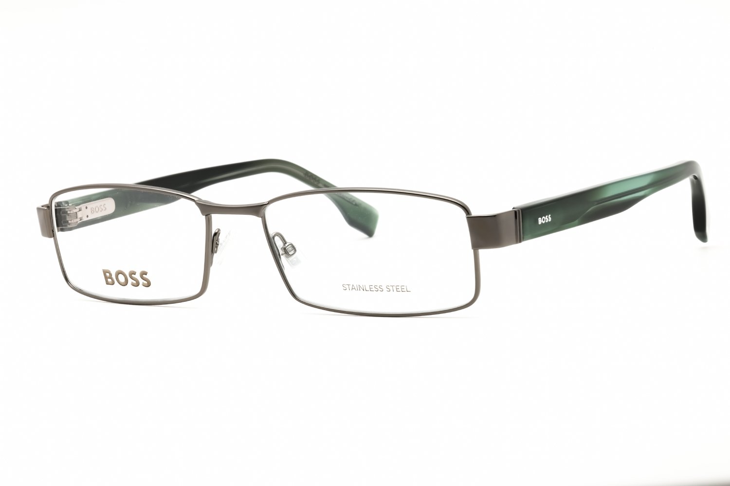Hugo Boss BOSS 1519 Dark Ruthenium Green/Clear demo lens 0ASR 56-17-145 MM