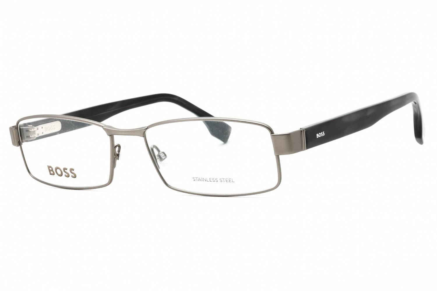 Hugo Boss BOSS 1519 Matte Ruthenium Grey / Clear Lens 0RAA 00 56X17X145