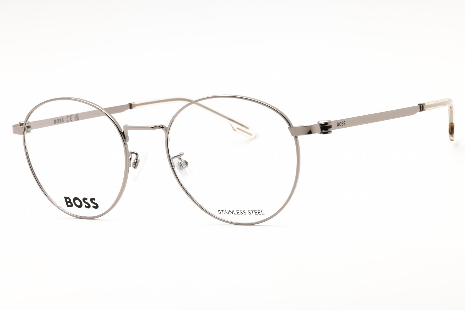 Hugo Boss BOSS 1539/F GUNMETAL/DARK GREY/clear demo lens 06LB 00 52-19-145 MM