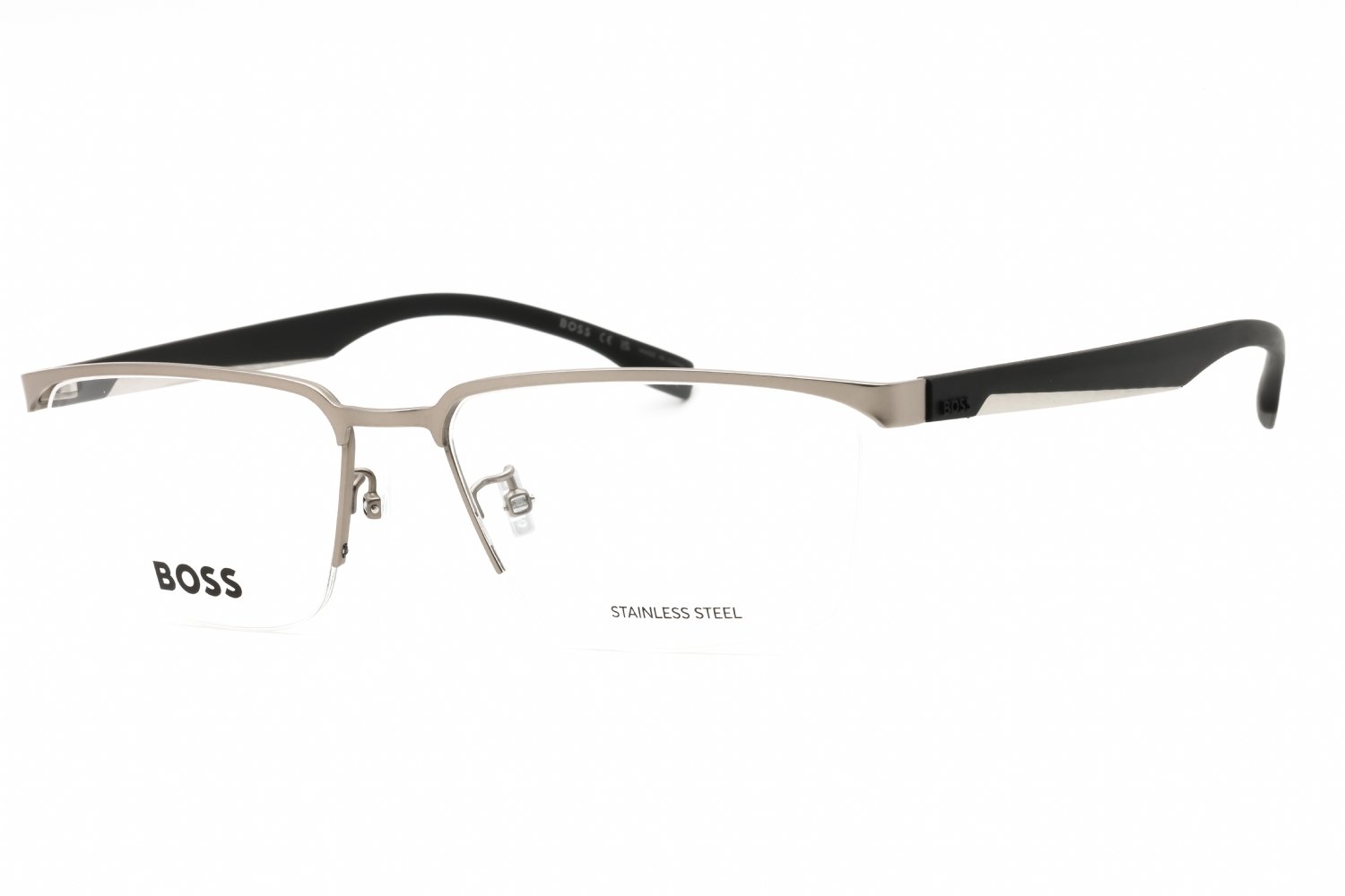 Hugo Boss BOSS 1543/F MT RUTHENIUM/Clear demo lens 0R81 00 57-17-150 MM