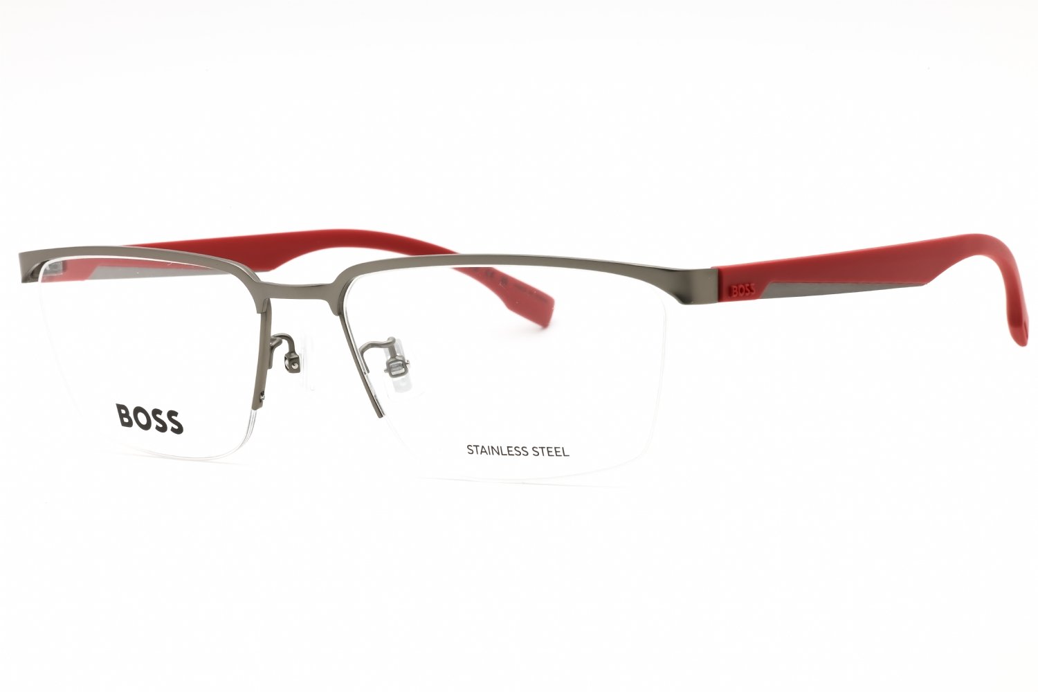 Hugo Boss BOSS 1543/F MTDK RUTHENIUM/Clear demo lens 0R80 00 57-17-150 MM