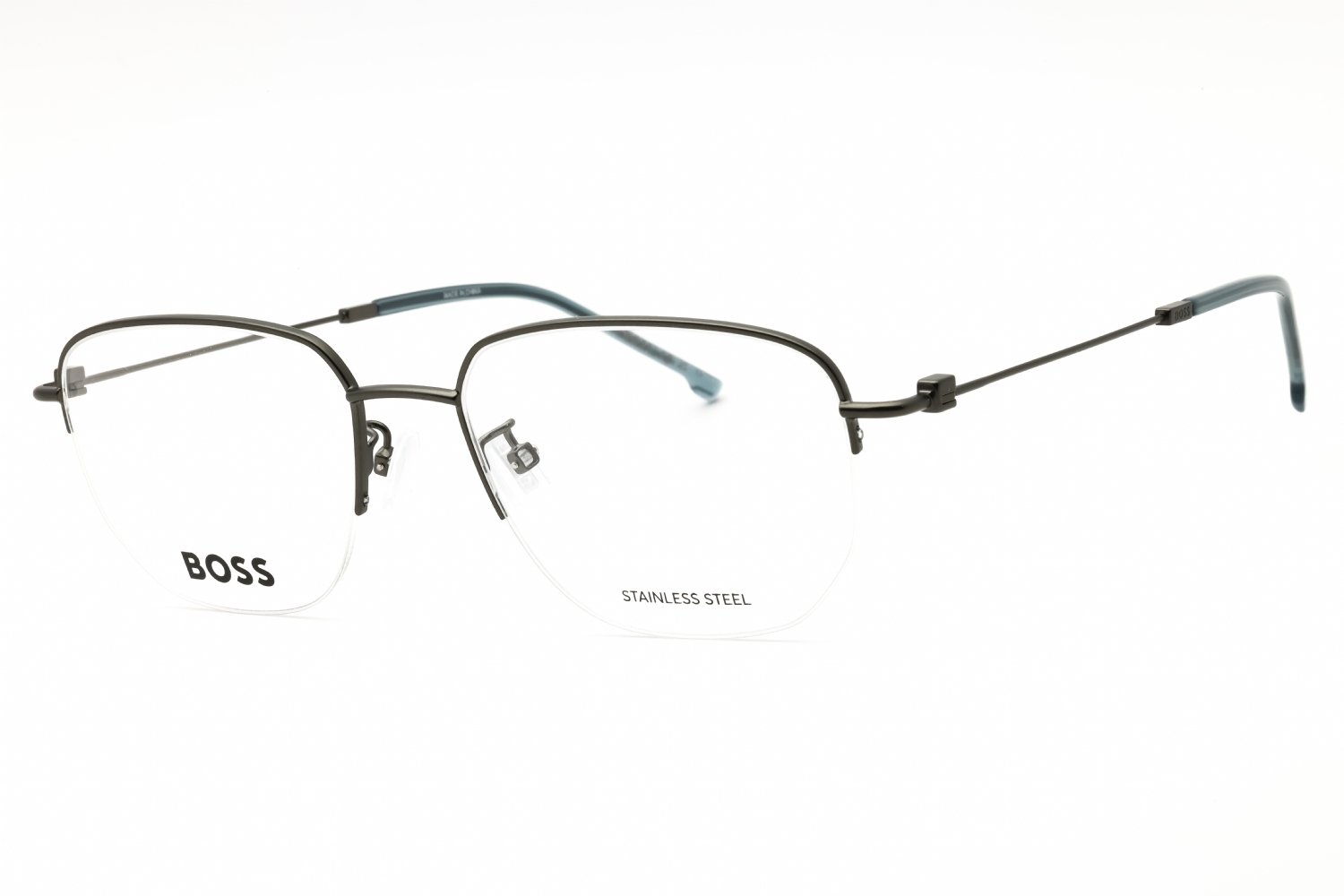 Hugo Boss BOSS 1544/F MTDK RUTHENIUM/clear demo lens 0R80 00 54-18-145 MM
