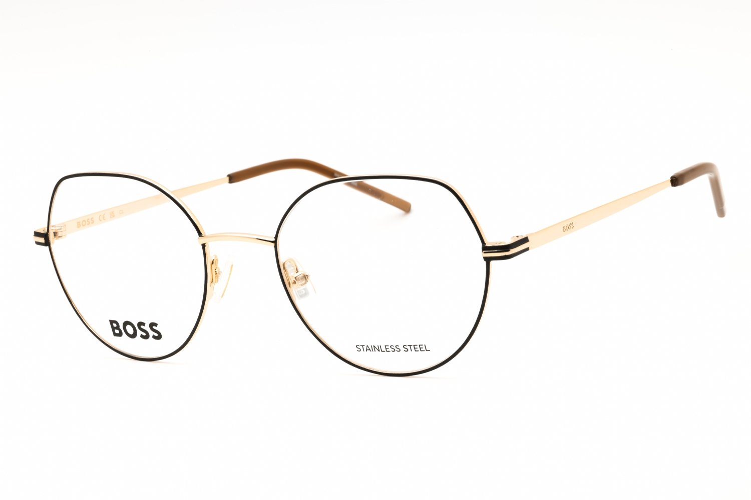 Hugo Boss BOSS 1591 GOLD BLACK/Clear demo lens 0RHL 00 51-20-140 MM