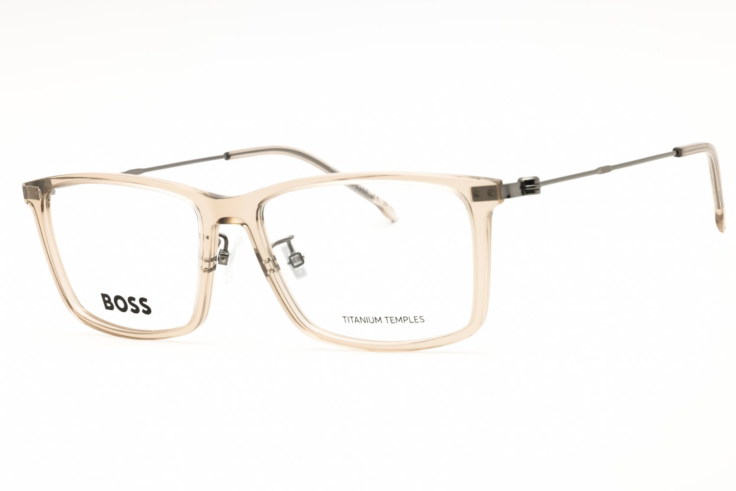 Hugo Boss BOSS 1621/F BEIGE RUTHENIUM/clear demo lens 0R1T 00 55X16X145