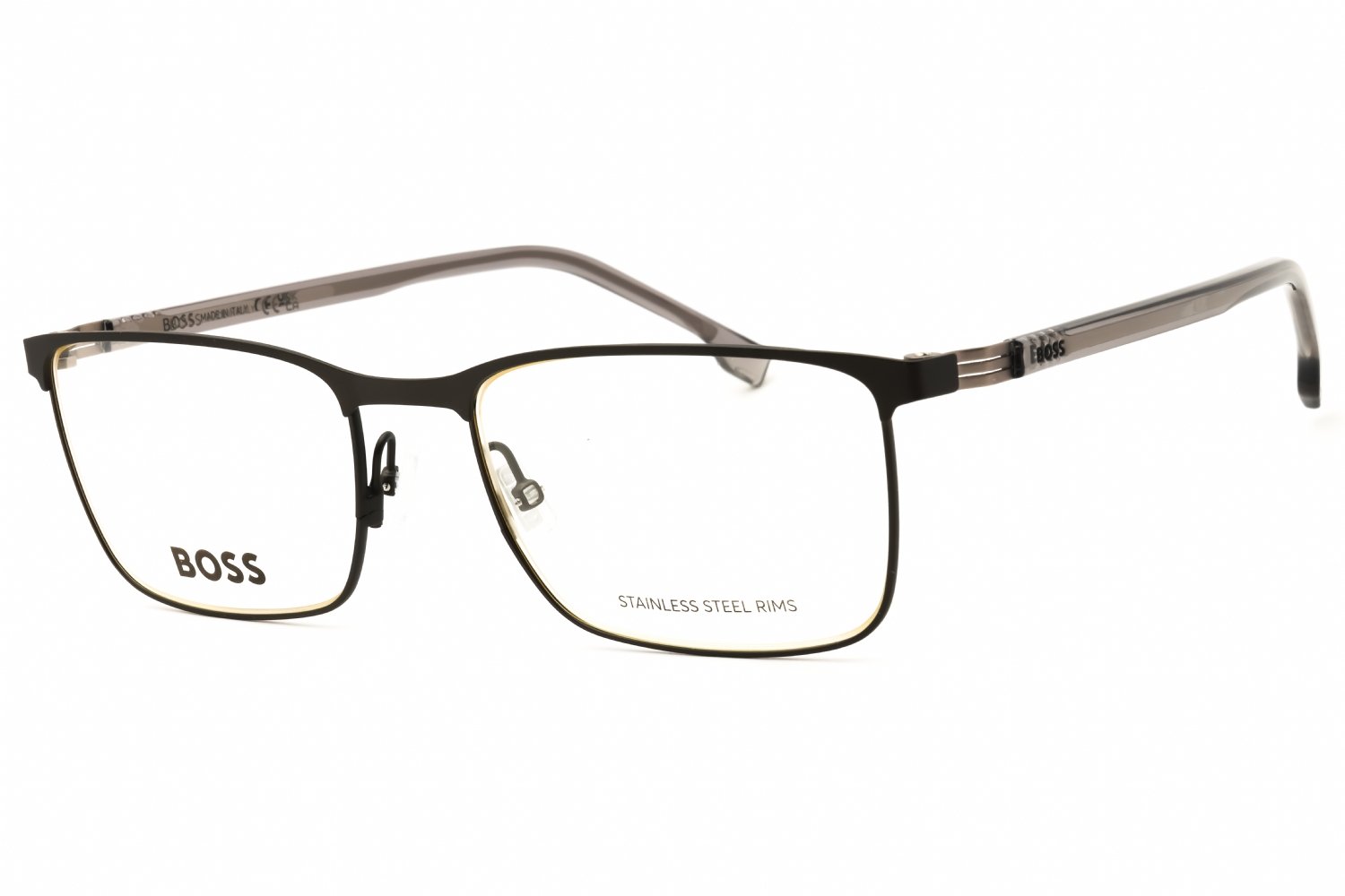 Hugo Boss BOSS 1637 MT RUT BLACK/Clear demo lens 0SVK 00 56X19X150