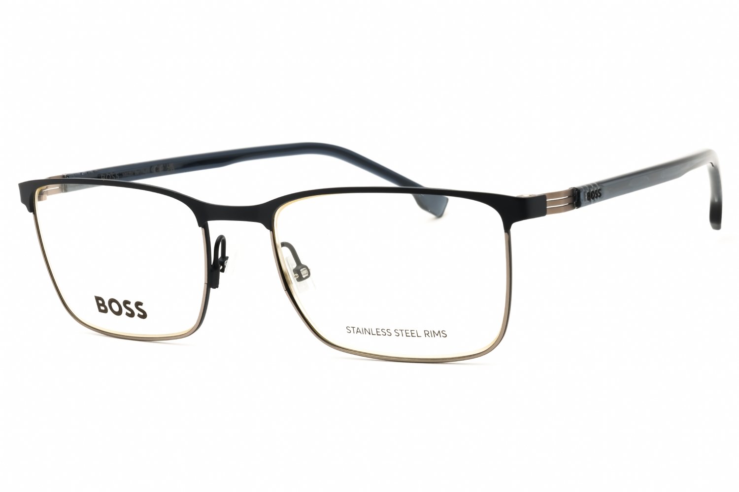 Hugo Boss BOSS 1637 MTBLU RUTH/Clear demo lens 0KU0 00 56X19X150