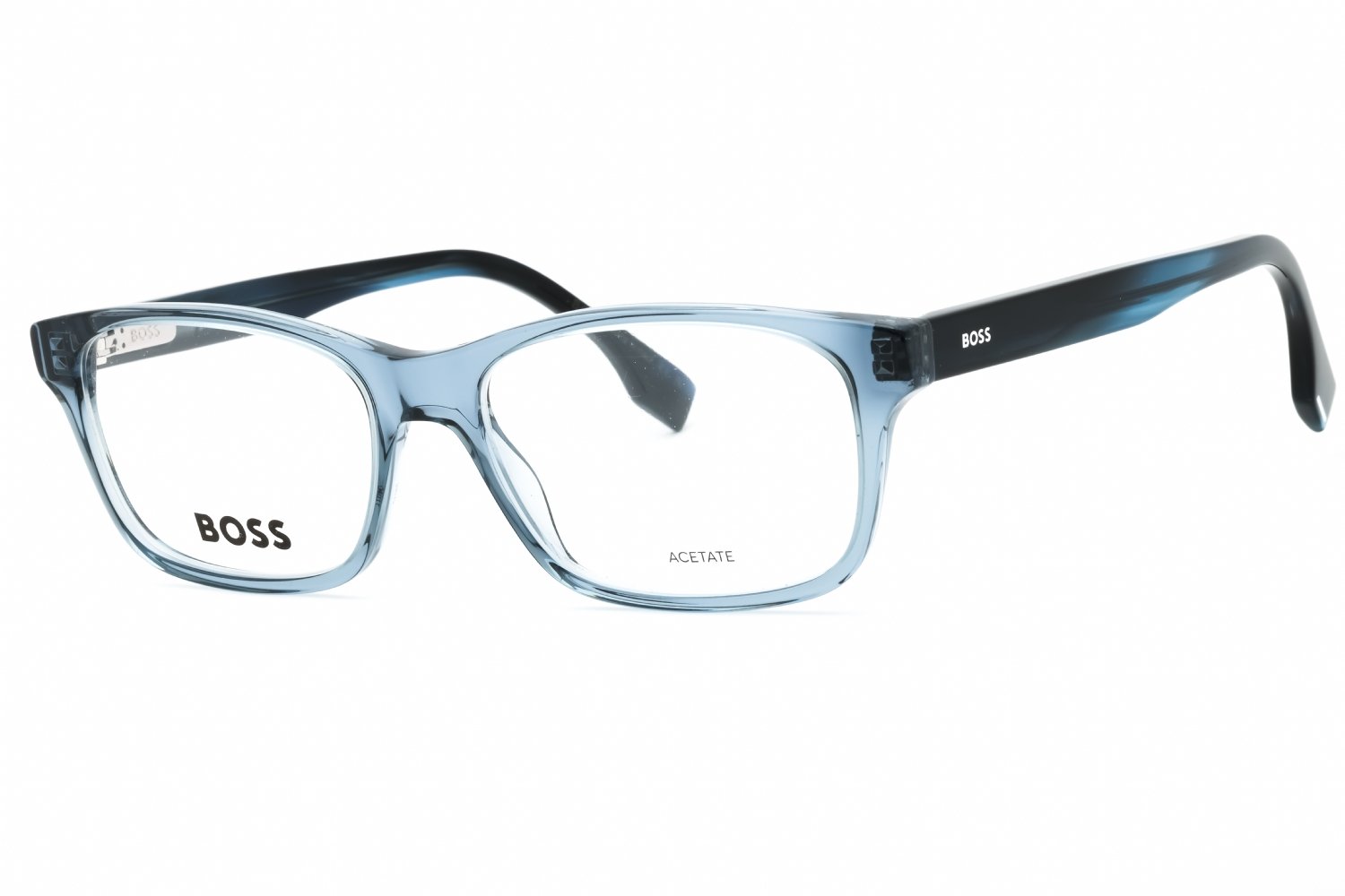 Hugo Boss BOSS 1645 BLUE HORN/Clear demo lens 038I 00 54-17-145 MM