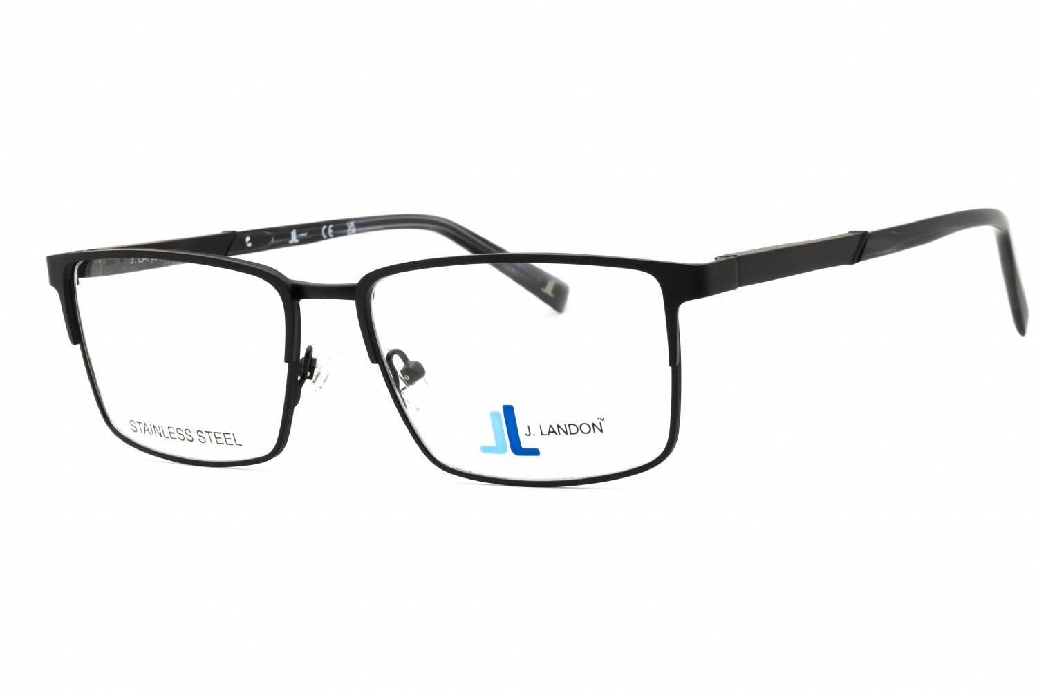 J. Landon JL1015 matte black/clear demo lens 002 55X16X145