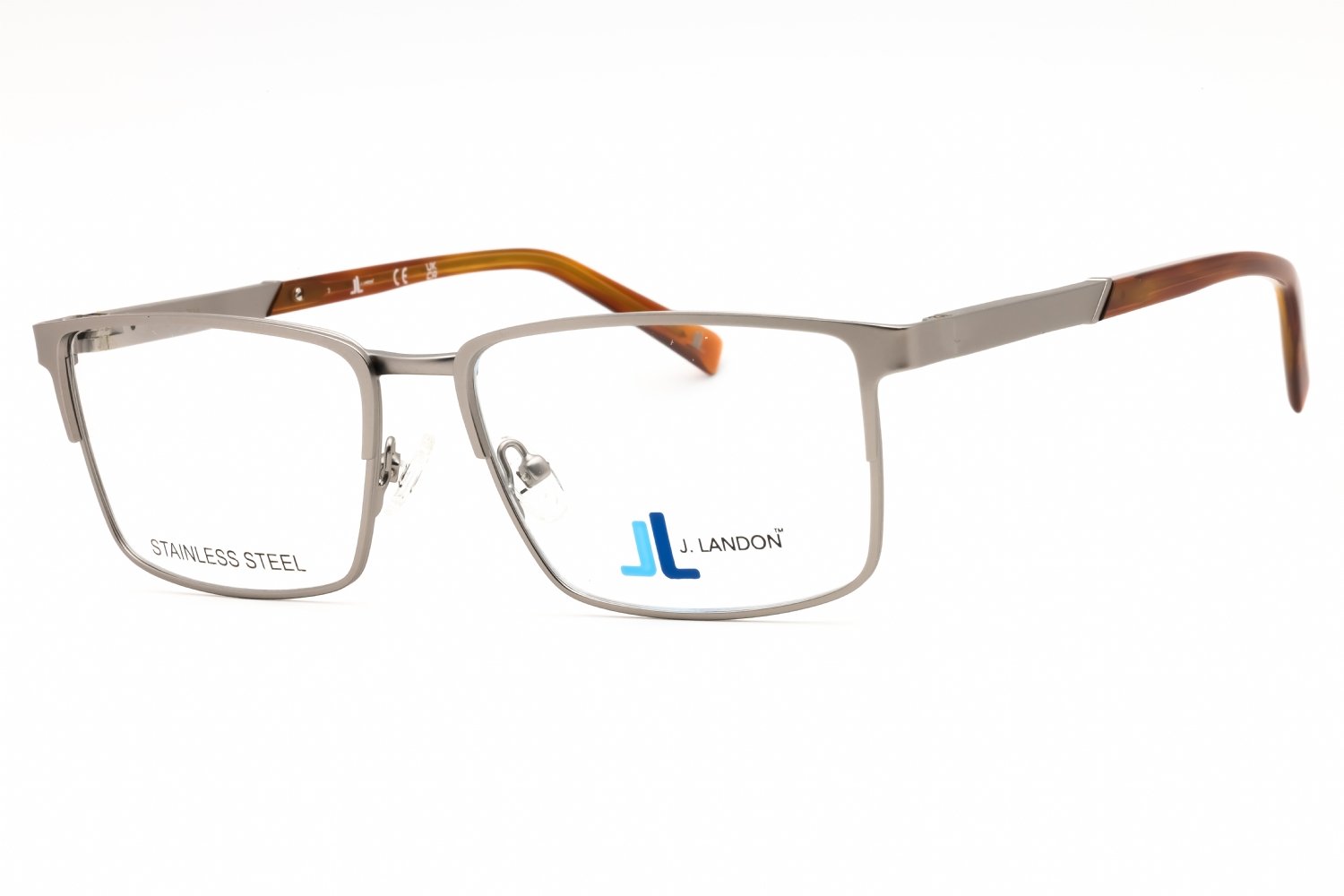 J. Landon JL1015 matte gunmetal/clear demo lens 009 55X16X145