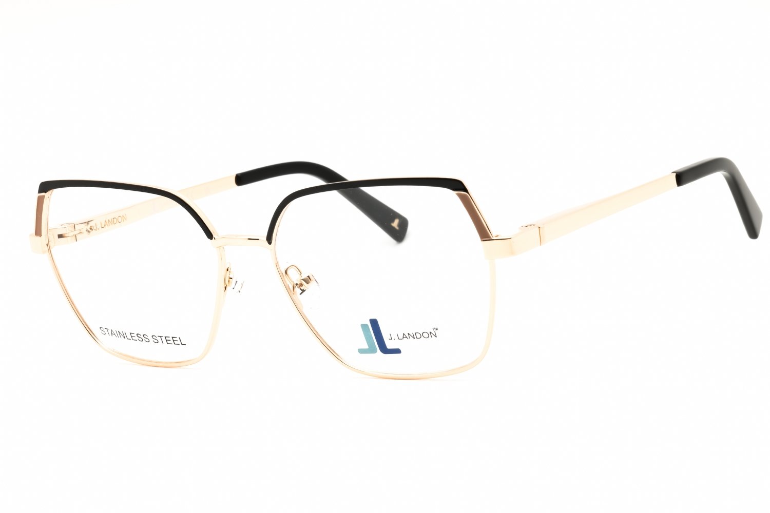 J. Landon JL50002 pale gold/clear demo lens 032 53X15X140