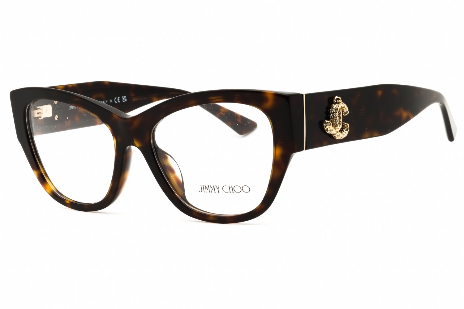 Jimmy Choo 0JC3033BU HAVANA/clear demo lens 5002 54X17X140