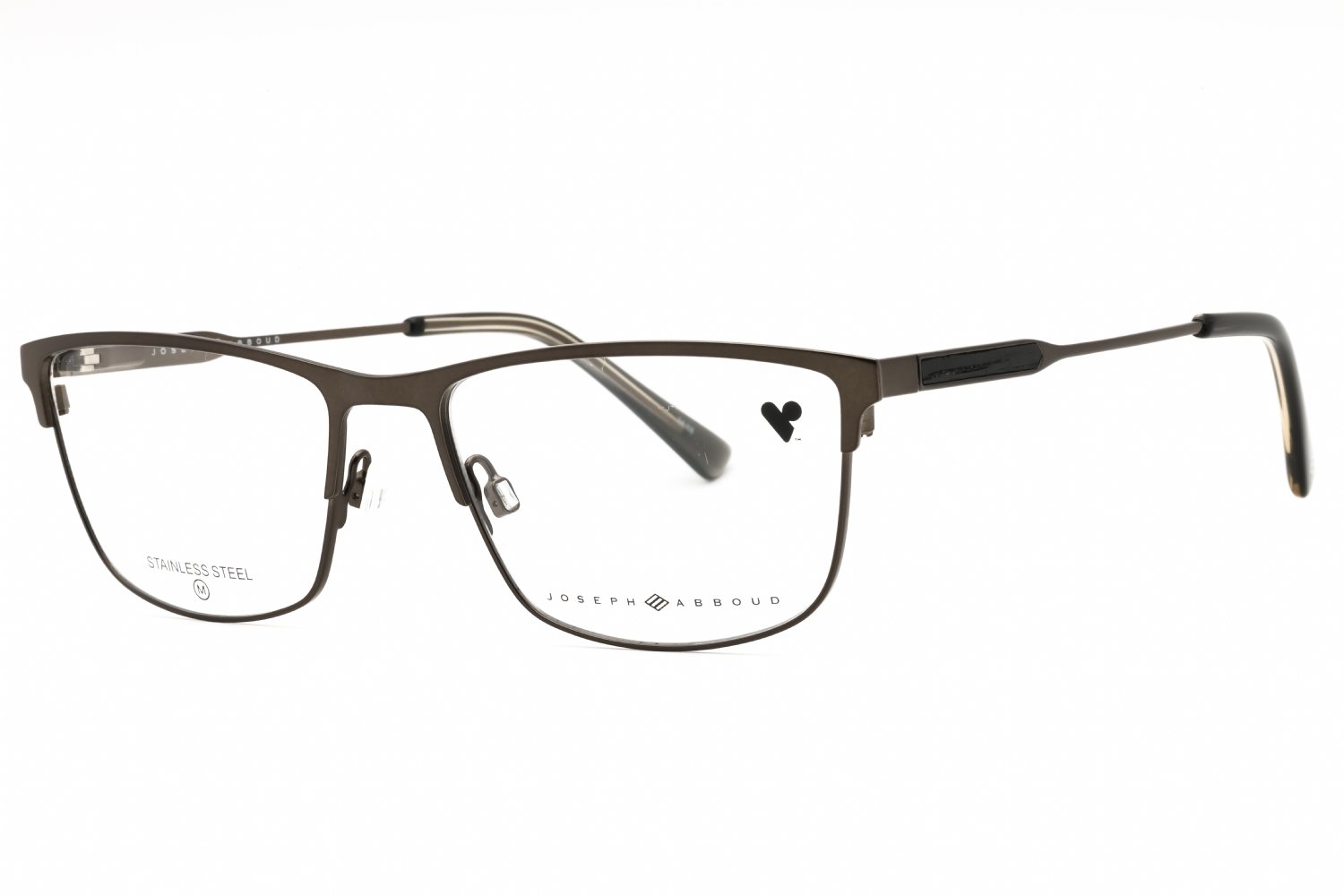 Joseph Abboud JA4105 GUNMETAL/Clear demo lens 033 55-17-145 MM