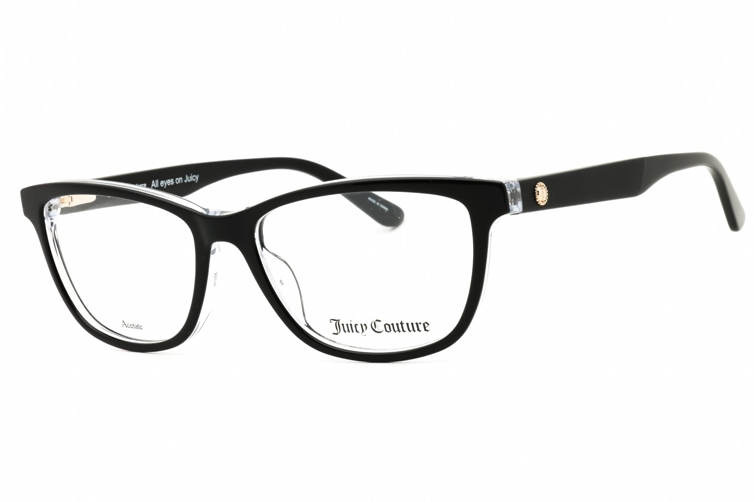Juicy Couture JU 187 BLACK/Clear demo lens 0807 00 53X16X140