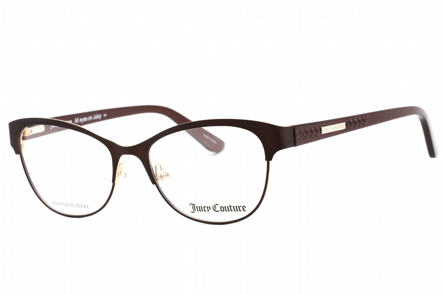 Juicy Couture JU 216/G MATTE BROWN / Clear demo lens 0YZ4 00 51-16-140 MM