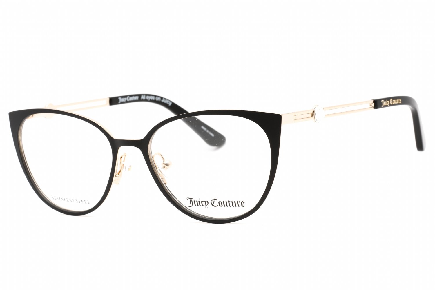 Juicy Couture JU 221 MATTE BLACK / Clear demo lens 0003 00 51-16-135 MM