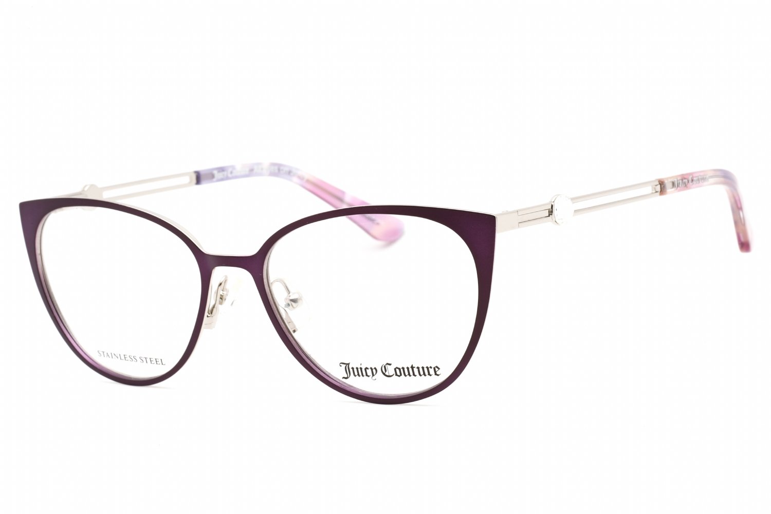 Juicy Couture JU 221 MATTE VIOLET / Clear demo lens 01JZ 00 51-16-135 MM