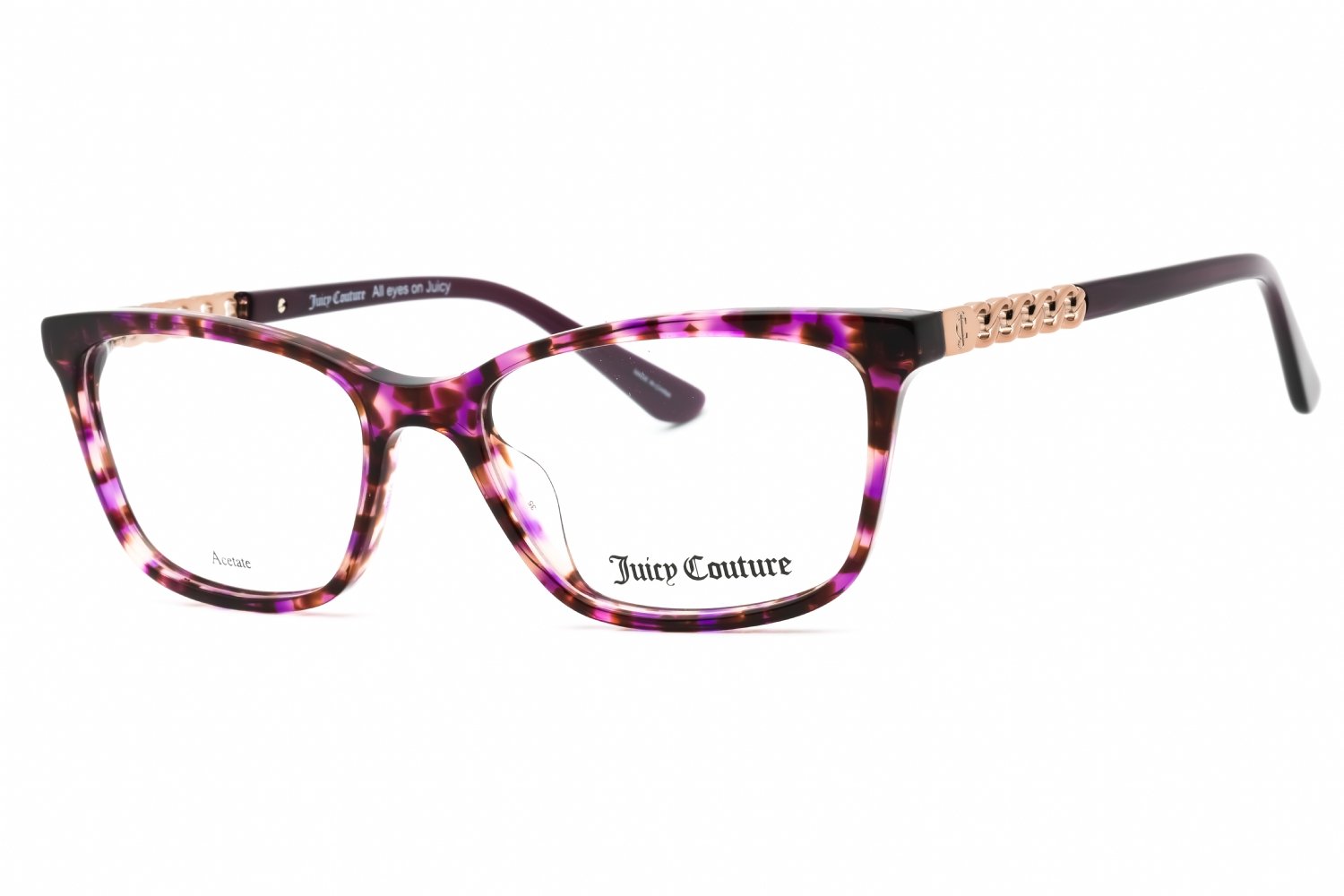Juicy Couture JU 249 VIOLET HAVANA / Clear demo lens 0YJM 00 53-17-140 MM