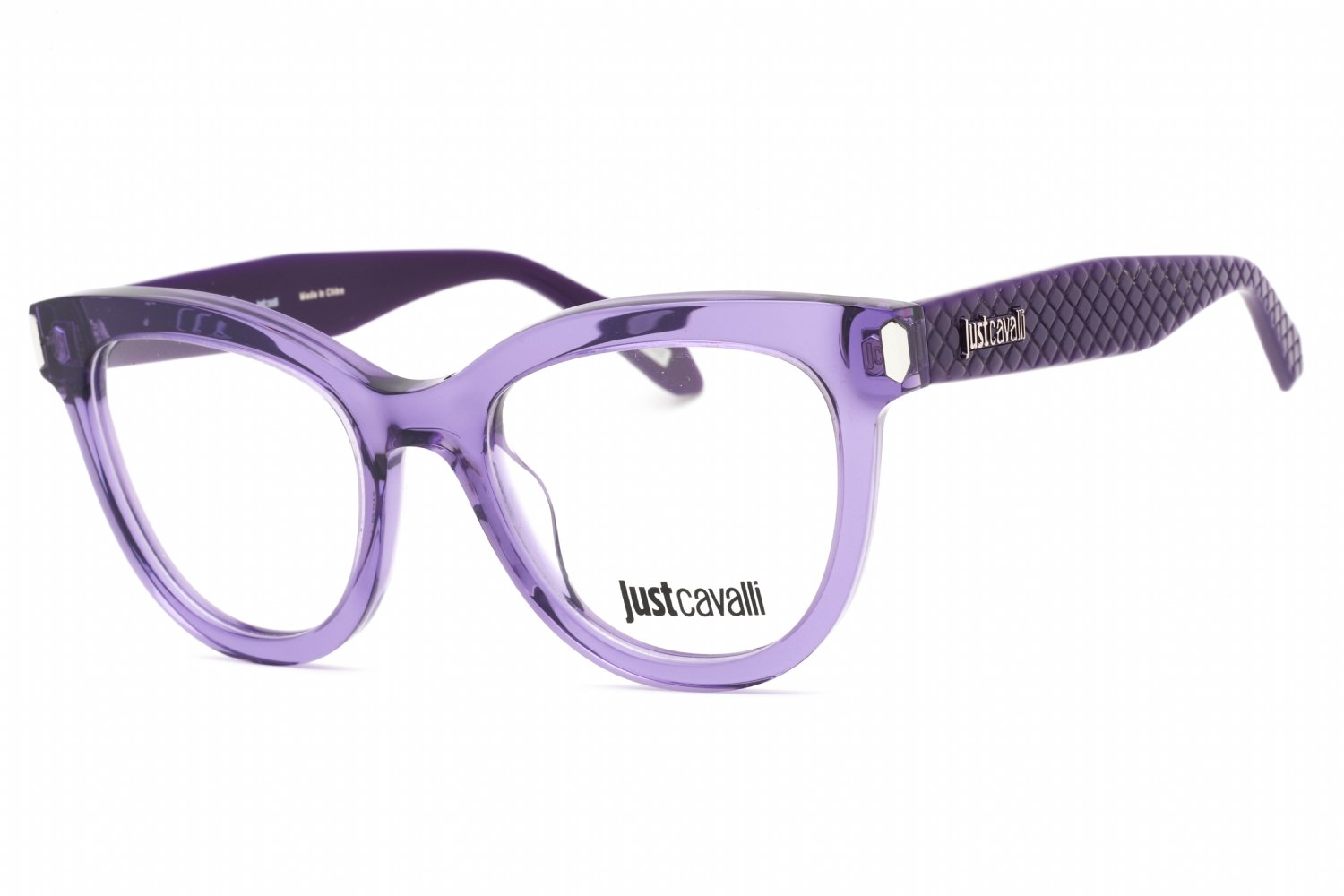 Just Cavalli VJC004V Shiny Transparent Purple / Clear demo lens 06LA 51-20-140 MM