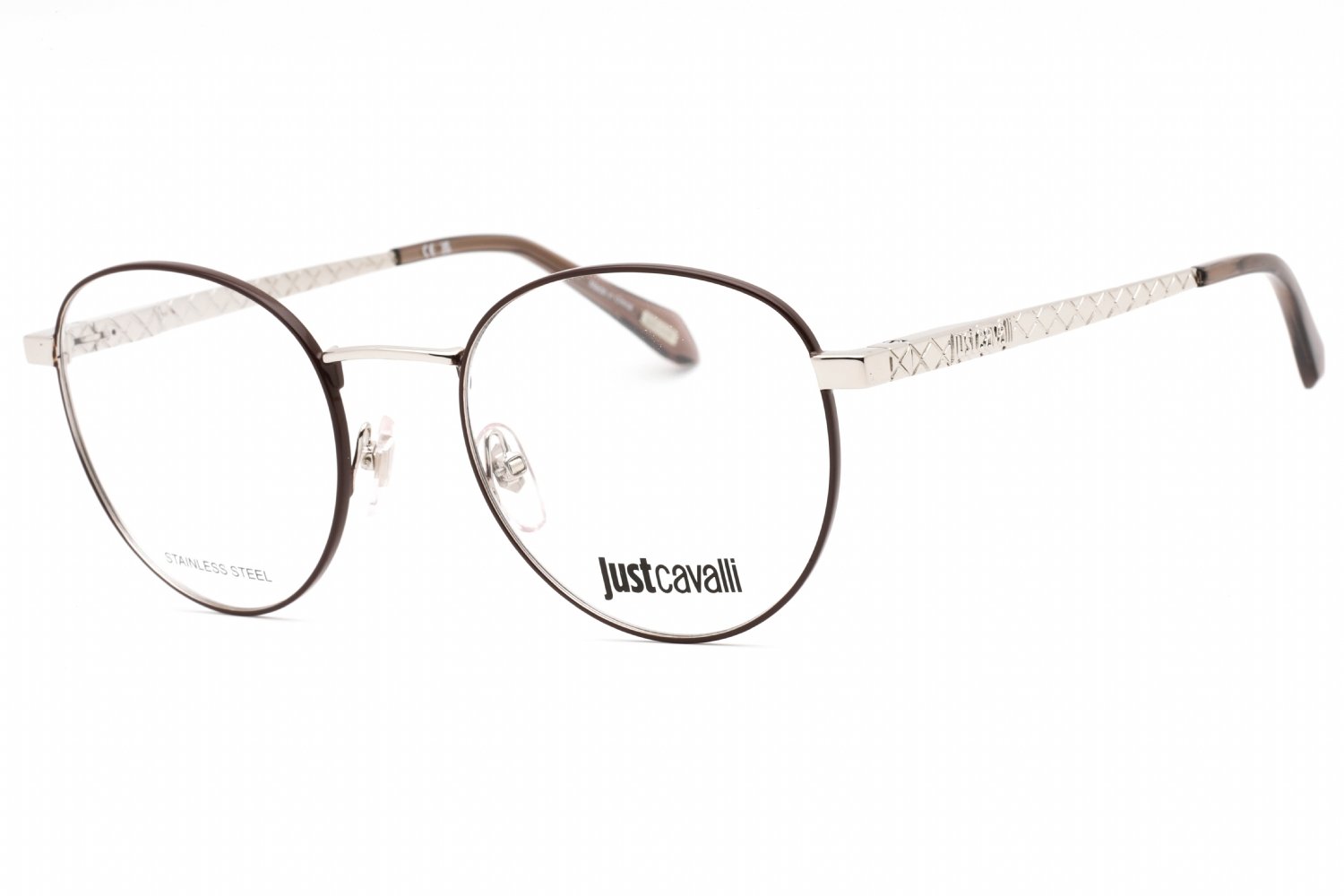 Just Cavalli VJC017 Shiny Palladium / Clear Lens 0A75 51-20-140 MM