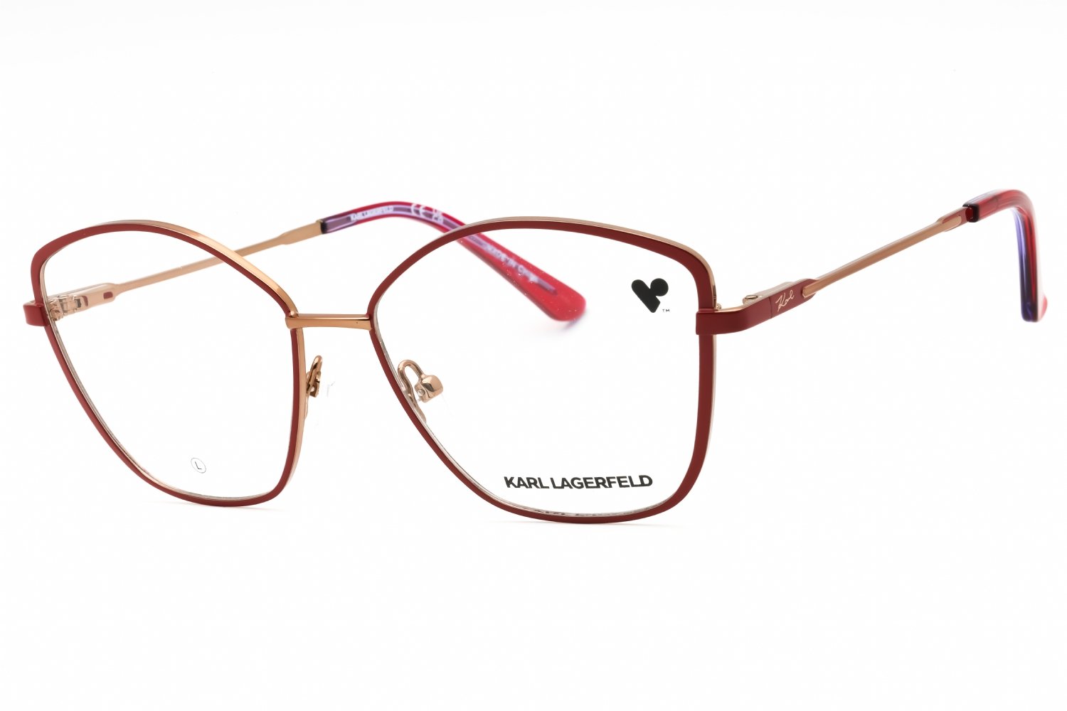 KARL LAGERFELD KL345 RED/clear demo lens 600 54-15-140 MM