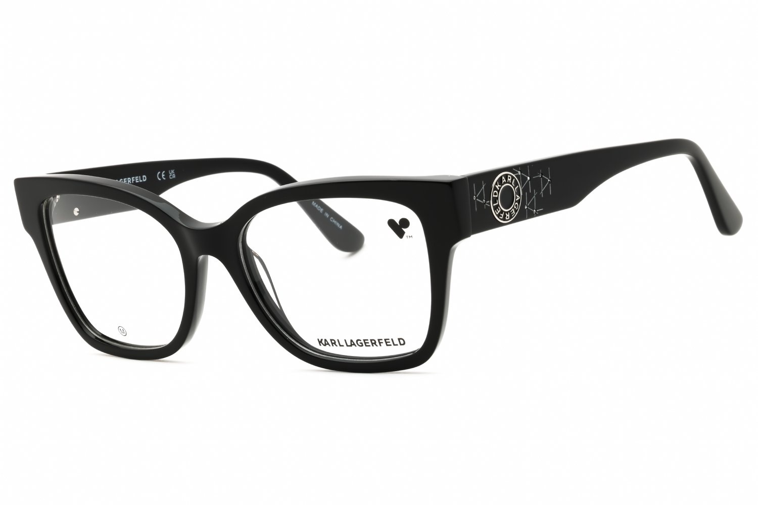 KARL LAGERFELD KL6111R BLACK/Clear demo lens 001 54-17-140 MM