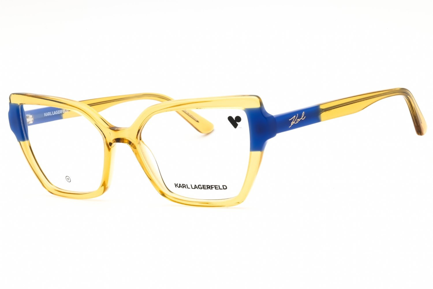 KARL LAGERFELD KL6131 CARAMEL/BLUE/Clear demo lens 216 53-17-140 MM