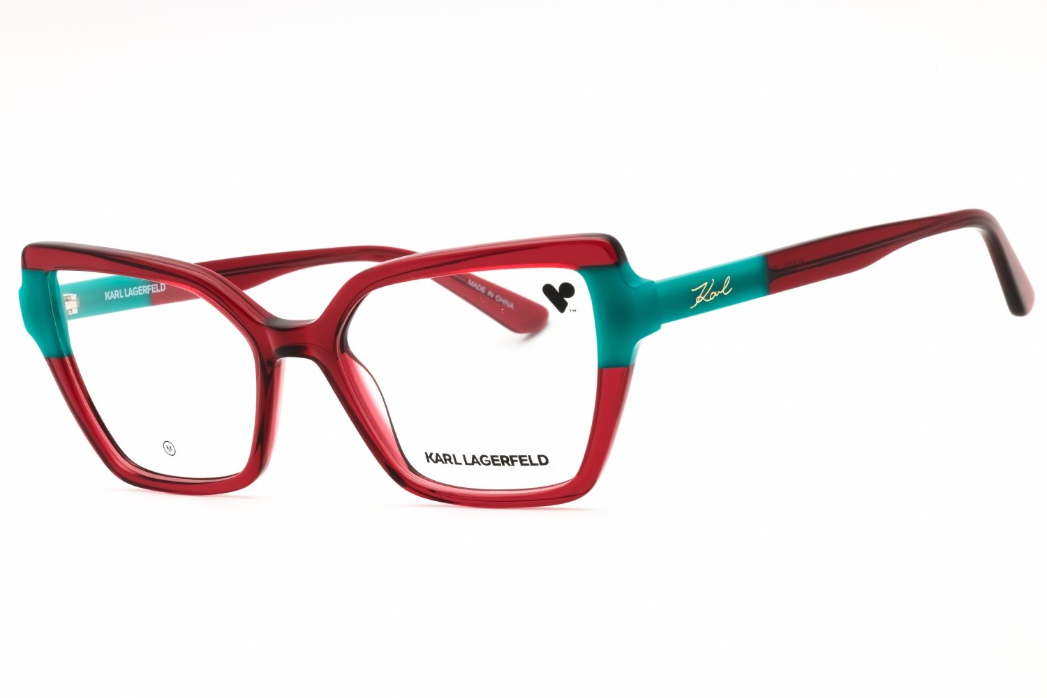 KARL LAGERFELD KL6131 WINE/GREEN/Clear demo lens 603 53-17-140 MM
